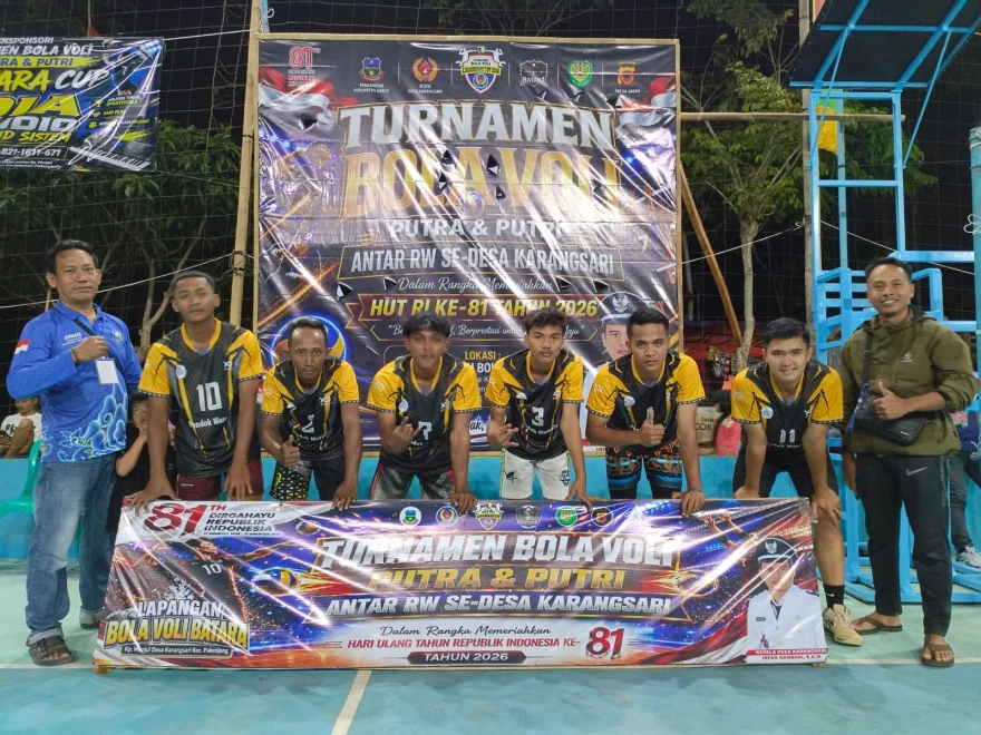 PEMBUKAAN TURNAMEN BOLA VOLY LIGA DESA ANTAR RW
